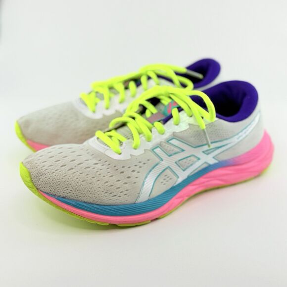 Women's Asics Gel Excite 7 Size 10 1012A801 Neon Running Shoes Sneakers - Picture 3 of 12